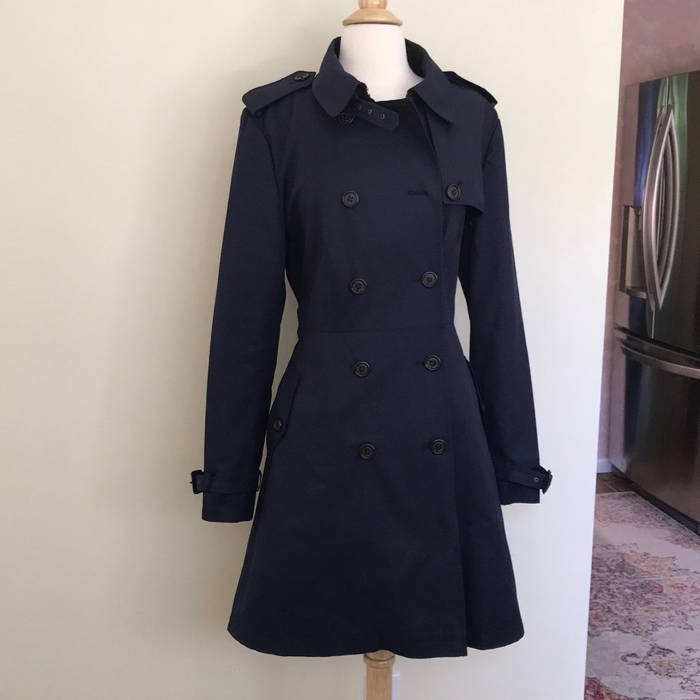 LAUREN Ralph Lauren navy belted trench coat